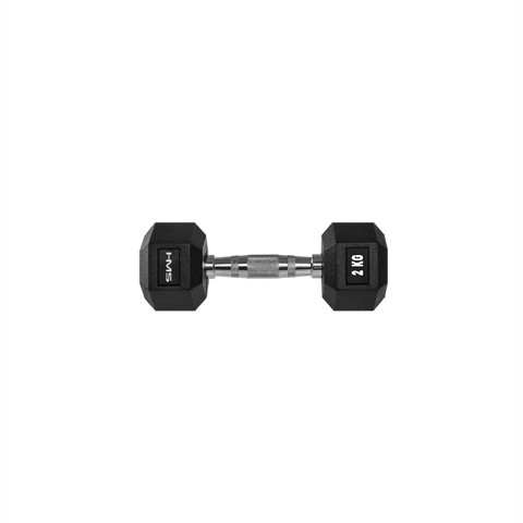 Гантель з фіксованою вагою HMS HEX Pro 2кг (17-66-110)