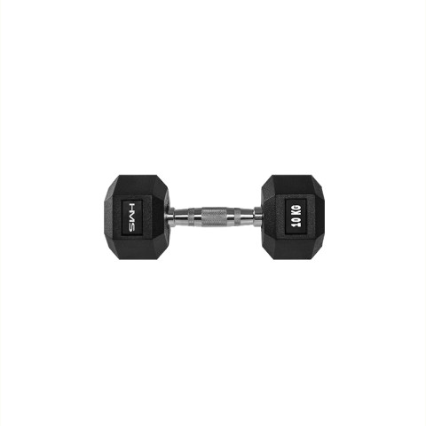 Гантель з фіксованою вагою HMS HEX Pro 10кг (17-66-114)