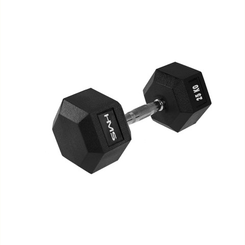 Гантель з фіксованою вагою HMS HEX Pro 25кг (17-66-121)