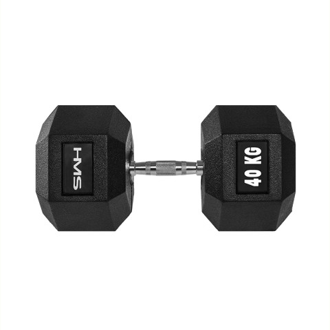 Гантель з фіксованою вагою HMS HEX Pro 40кг (17-66-127)