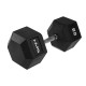 Гантель з фіксованою вагою HMS HEX Pro 45кг (17-66-129)