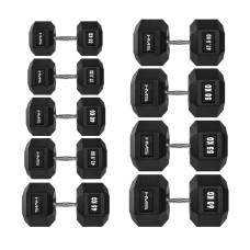 Гантель з фіксованою вагою HMS HEX Pro 55кг (17-66-132)