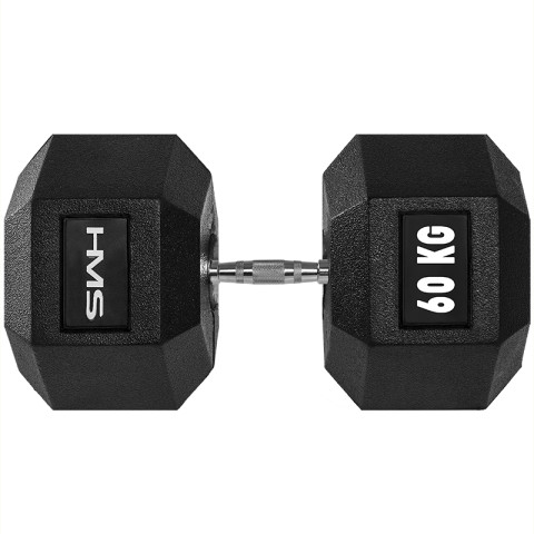 Гантель з фіксованою вагою HMS HEX Pro 60кг (17-66-133)