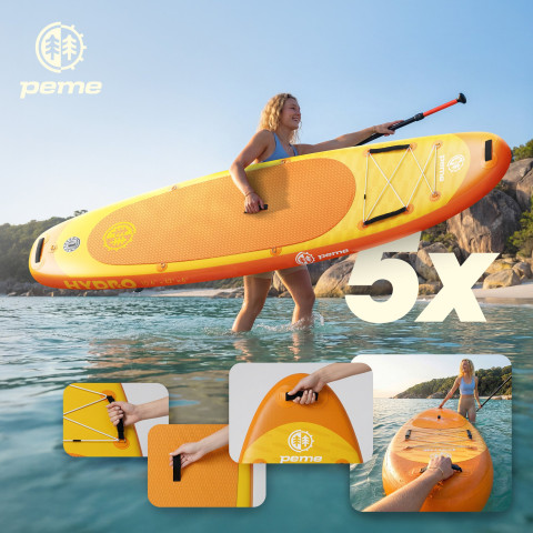 Надувна дошка для веслування Peme Hydro SUP 320x81x15 Bright Sun (15612231)