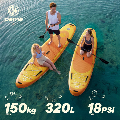 Надувна дошка для веслування Peme Hydro SUP 320x81x15 Bright Sun (15612231)